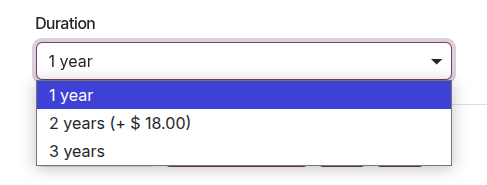 Tipo di visualizzazione Selezione