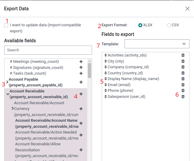 Panoramica delle opzioni da considerare quando si esportano i dati in Laundry ERP