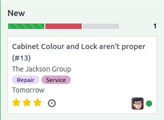 Vista della barra di avanzamento di una fase con evidenziate le attivita in scadenza