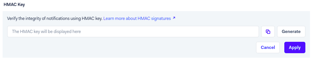 Chiave HMAC Adyen