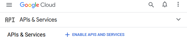 Abilita API e servizi sul progetto API.