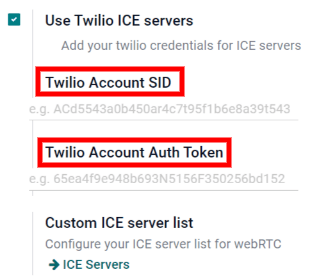 Abilitare l'opzione "Usa server ICE Twilio" nelle Impostazioni Generali di Laundry ERP