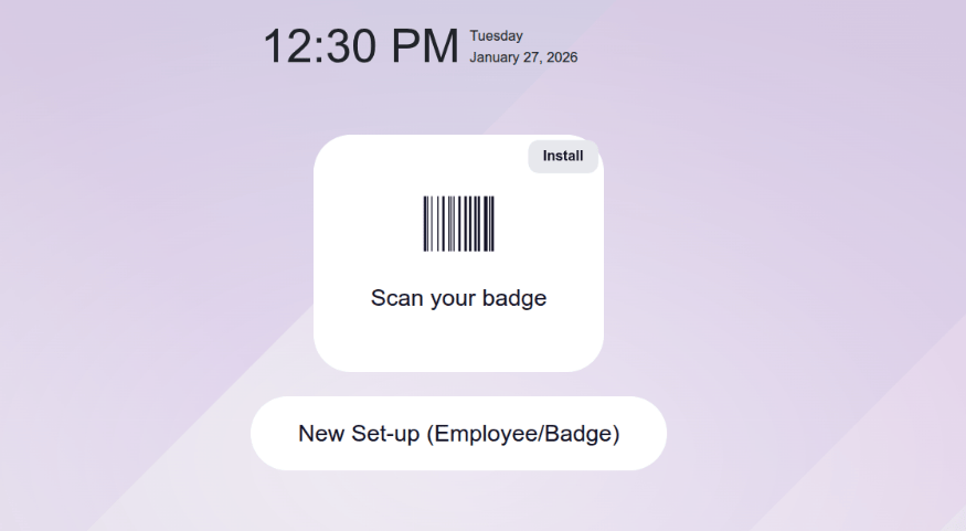 Dashboard di scansione codice a barre dalla schermata Onboarding
