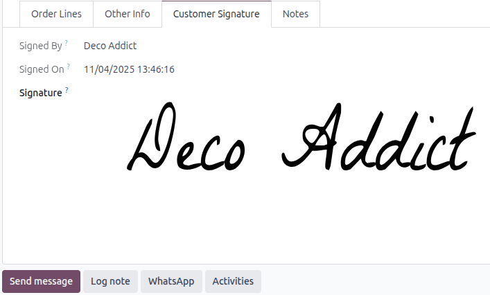 Scheda Firma cliente