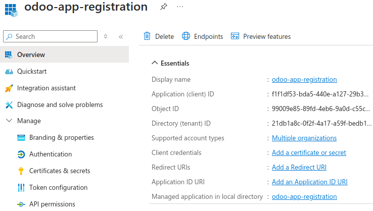 Registrazione di un'app Microsoft Azure