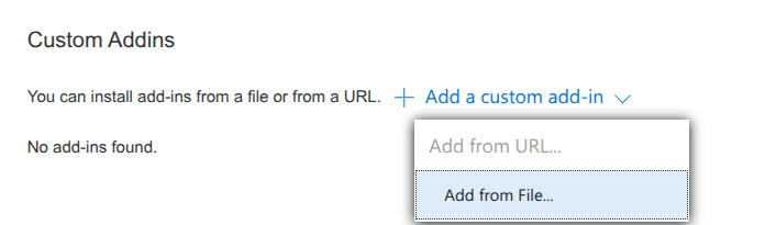 Componenti aggiuntivi personalizzati in Outlook