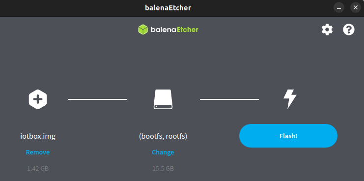Flashing della scheda SD con balenaEtcher