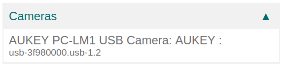 Fotocamera riconosciuta sul box IoT