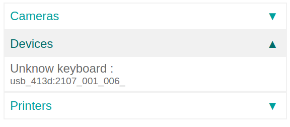 Pedaliera riconosciuta sul box IoT