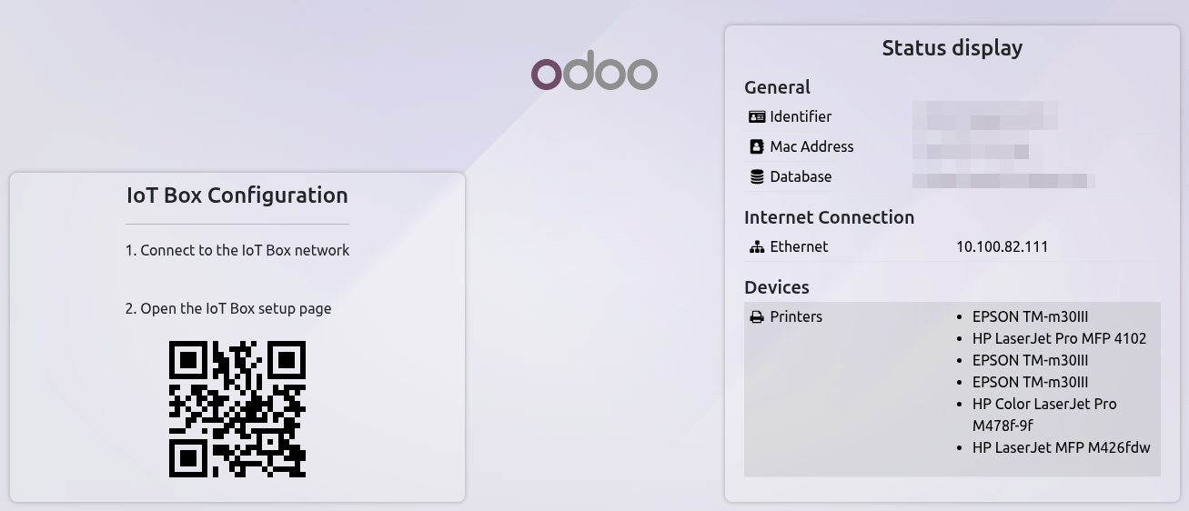 Schermata Status Display predefinita