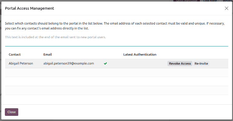 Revoca l'accesso di un utente.